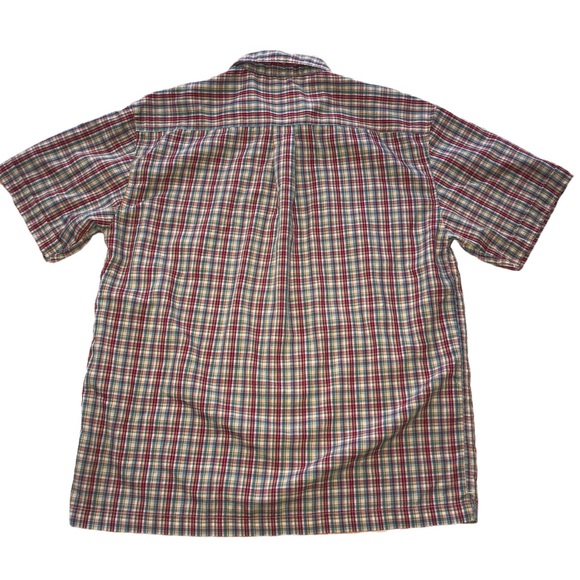 American Eagle Multi-Colored Plaid Button Down Axle Shirt - Men’s Medium - Picture 5 of 10